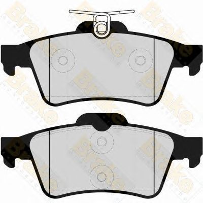 BRAKE ENGINEERING pa1660 -  Комплект тормозных колодок, дисковый тормоз